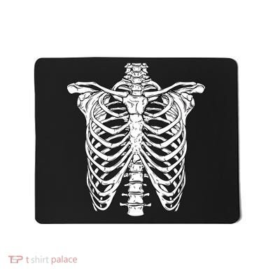 Skeleton Rib Cage Scary Halloween Costume Mousepad