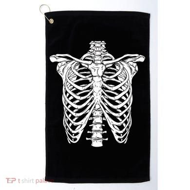 Skeleton Rib Cage Scary Halloween Costume Golf Towel