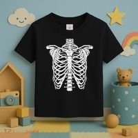Skeleton Rib Cage Scary Halloween Costume Toddler T-Shirt thumb 3