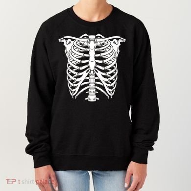 Skeleton Rib Cage Skull Chest Women's Sweatshirt