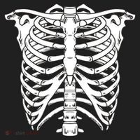 Skeleton Rib Cage Skull Chest Women's Sweatshirt thumb 2