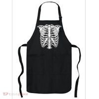 Skeleton Rib Cage Skull Chest Apron thumb 0