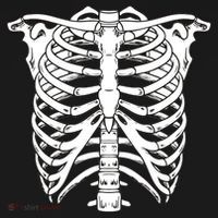 Skeleton Rib Cage Skull Chest Backpack thumb 2