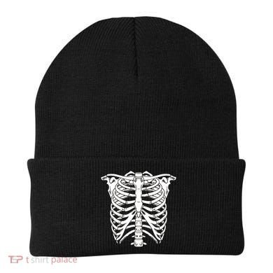Skeleton Rib Cage Skull Chest Beanie