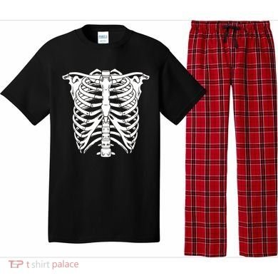 Skeleton Rib Cage Skull Chest Pajama Set
