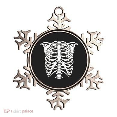 Skeleton Rib Cage Skull Chest Ornament