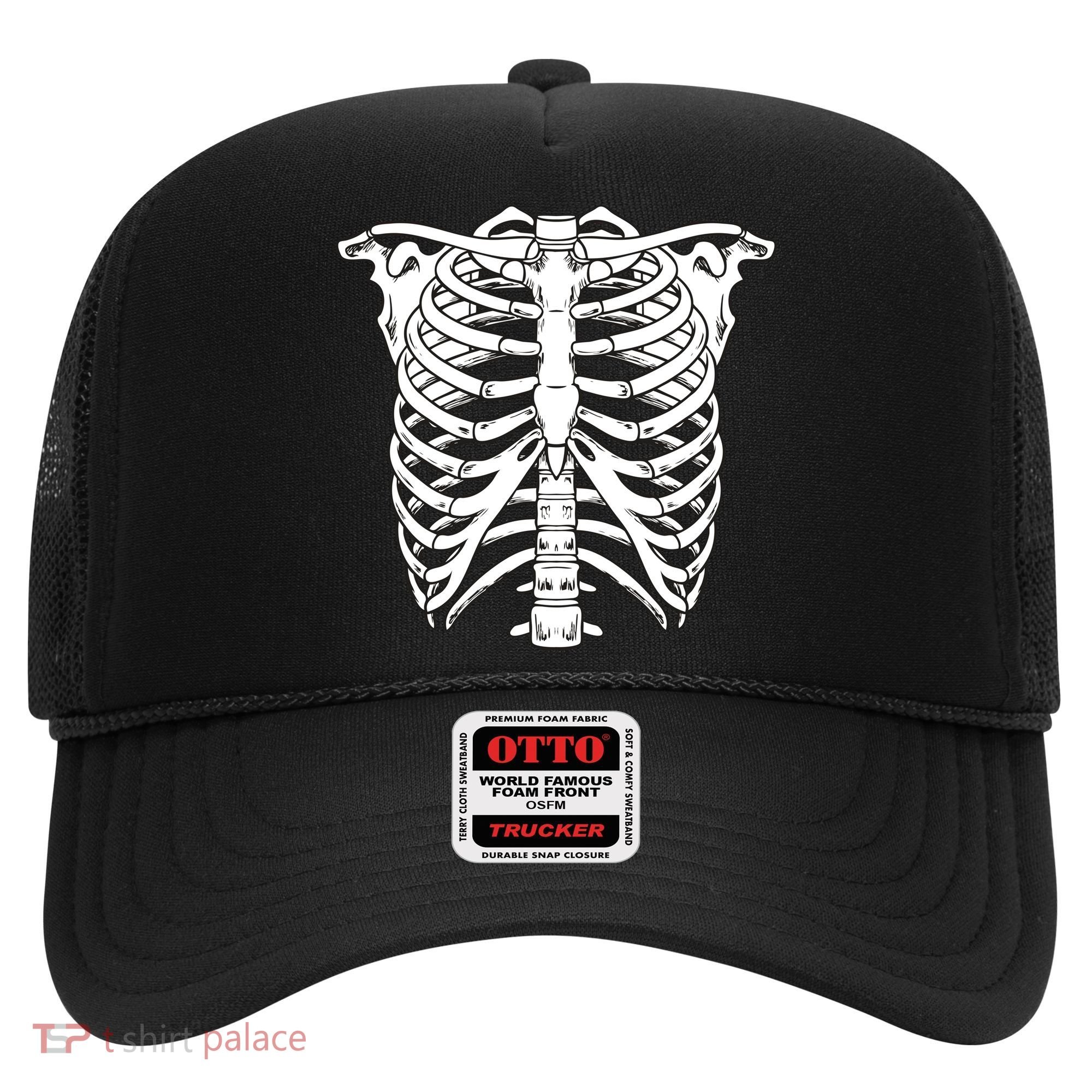 Skeleton Rib Cage Skull Chest Hat