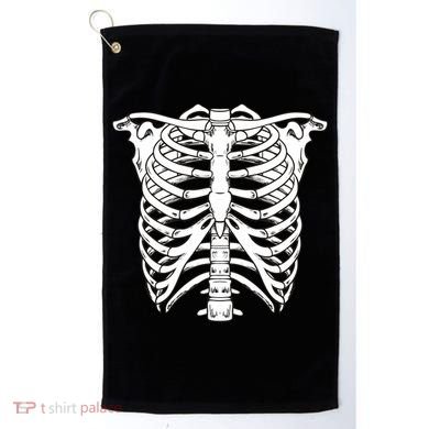Skeleton Rib Cage Skull Chest Golf Towel