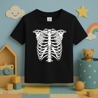 Skeleton Rib Cage Skull Chest Toddler T-Shirt thumb 3