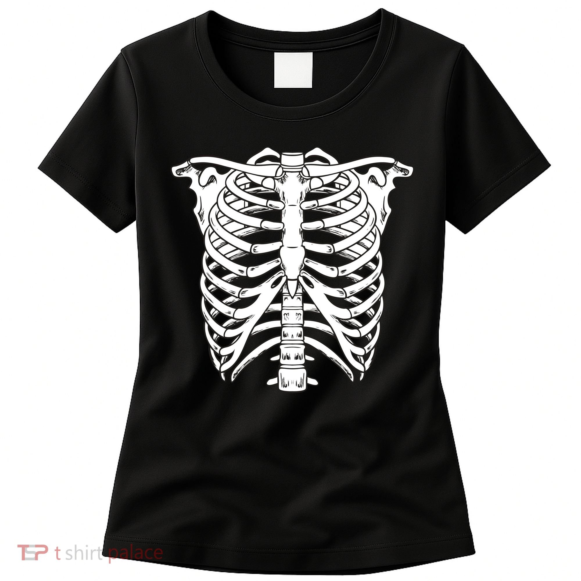 Skeleton Rib Cage Skull Chest Women's T-Shirt