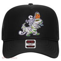 Skeleton Riding T-Rex Halloween Hat thumb 0