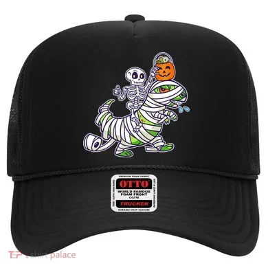 Skeleton Riding T-Rex Halloween Hat