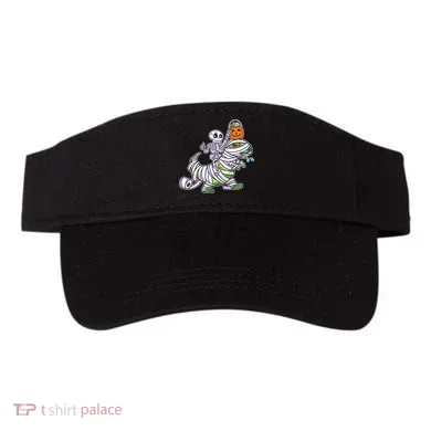 Skeleton Riding T-Rex Halloween Visor