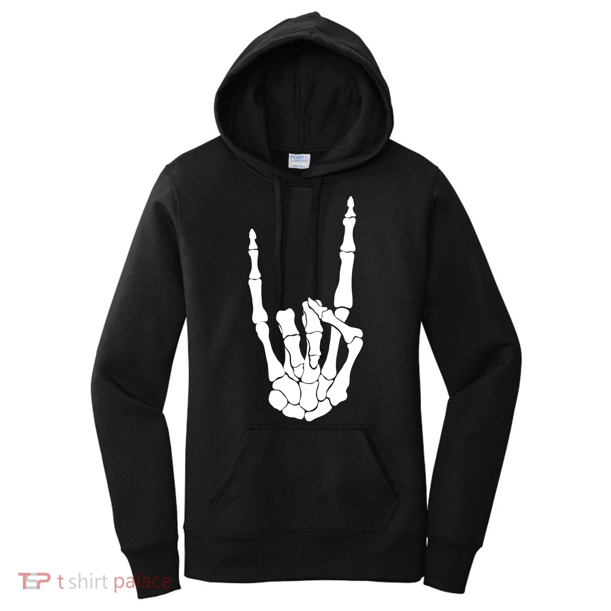 Skeleton Rocks Women's Hoodie