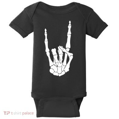 Skeleton Rocks Baby Bodysuit