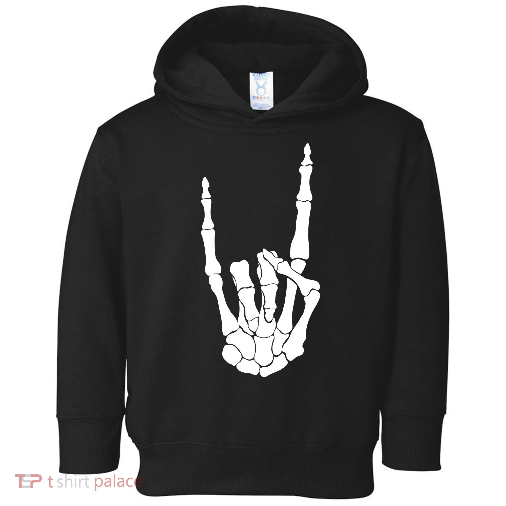 Skeleton Rocks Toddler Hoodie