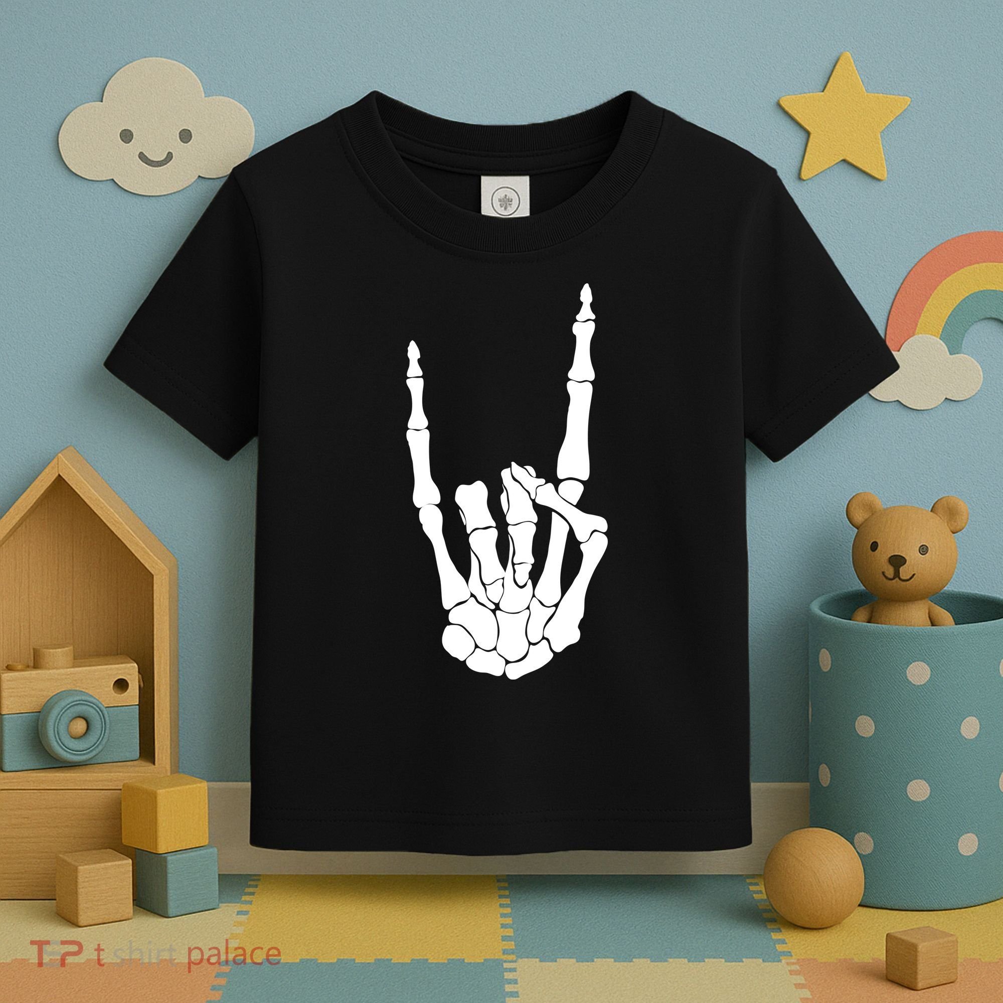 Skeleton Rocks Toddler T-Shirt