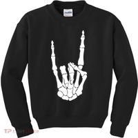 Skeleton Rocks Kids Sweatshirt thumb 0