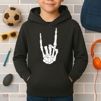 Skeleton Rocks Kids Hoodie thumb 2