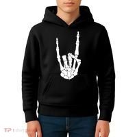 Skeleton Rocks Kids Hoodie thumb 4