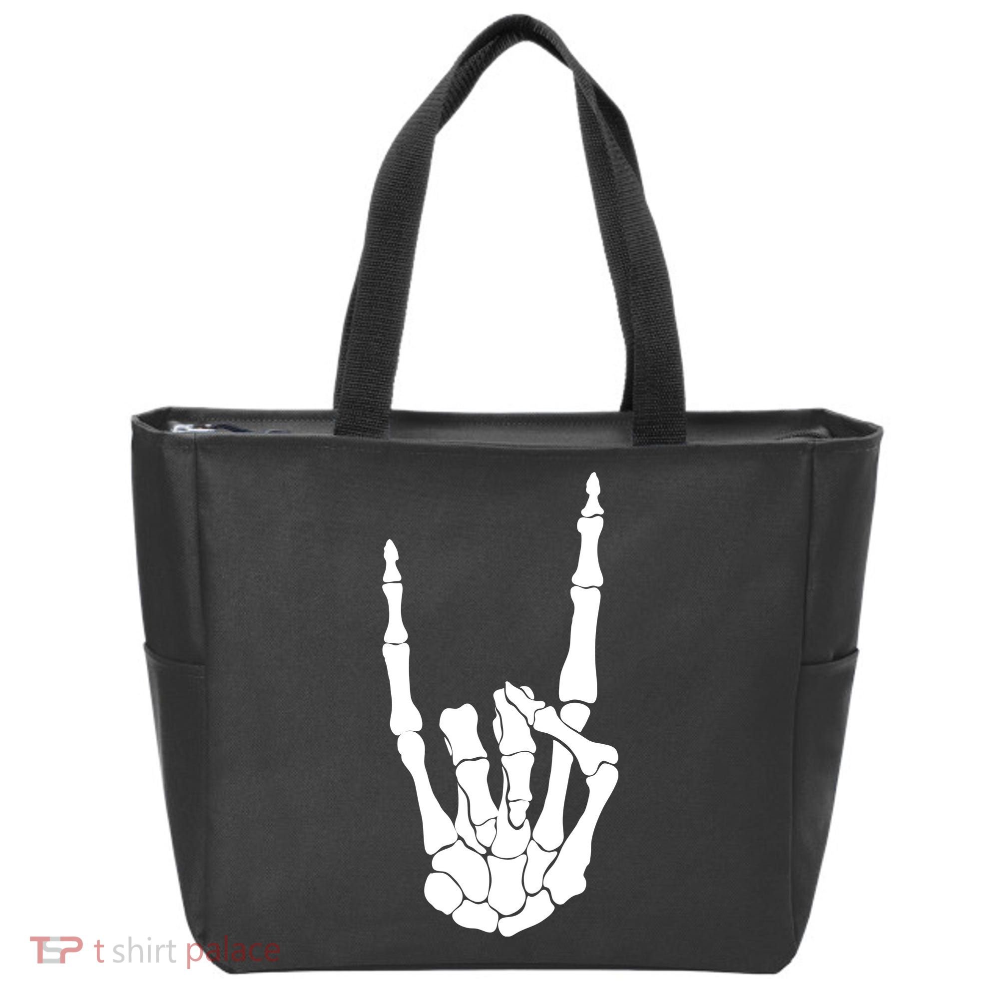 Skeleton Rocks Tote Bag