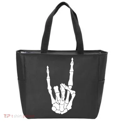 Skeleton Rocks Tote Bag