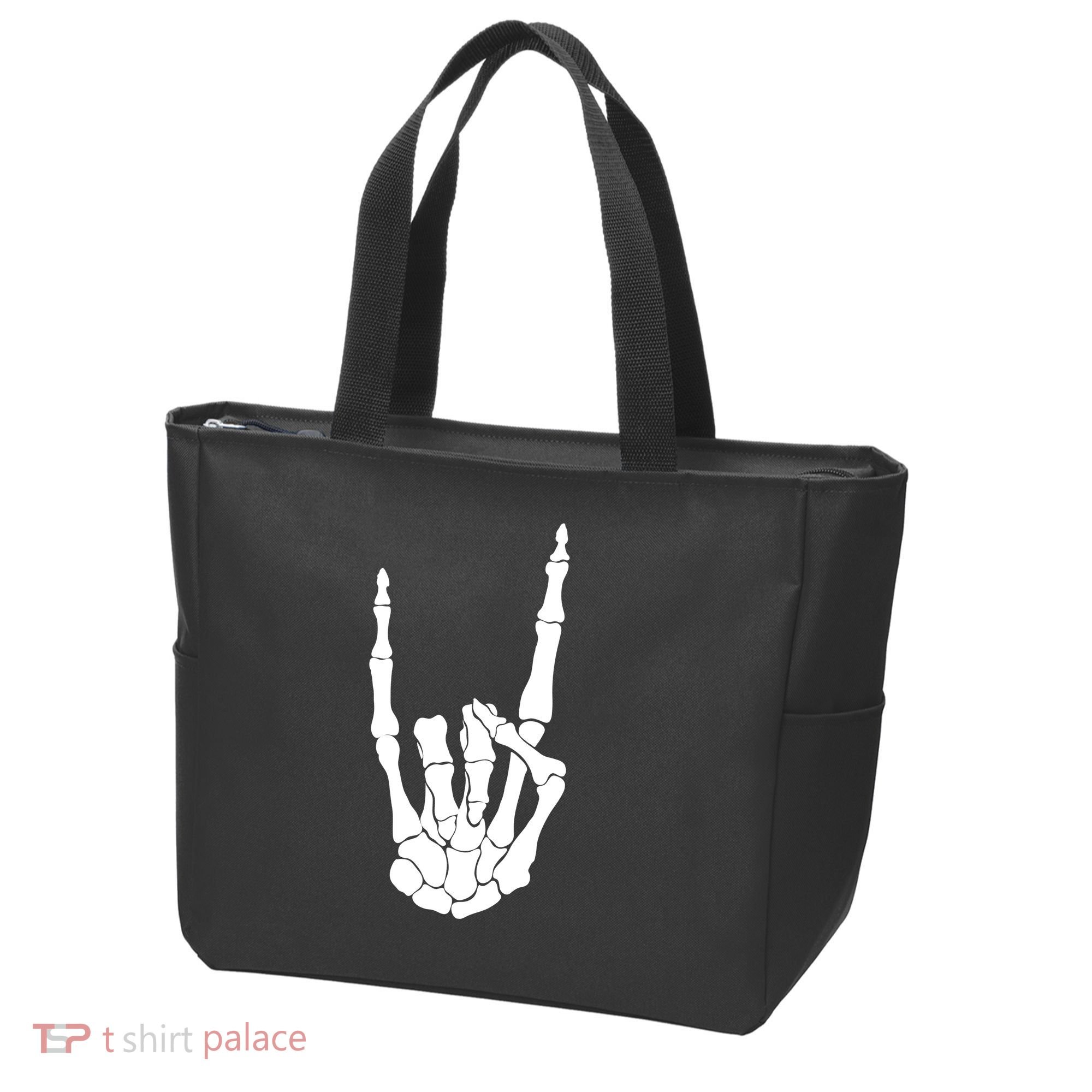 Skeleton Rocks Tote Bag