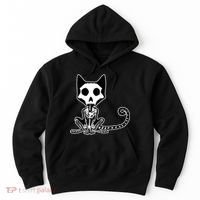 Skeleton X-Ray Cat Day Of The Dead Hoodie thumb 0
