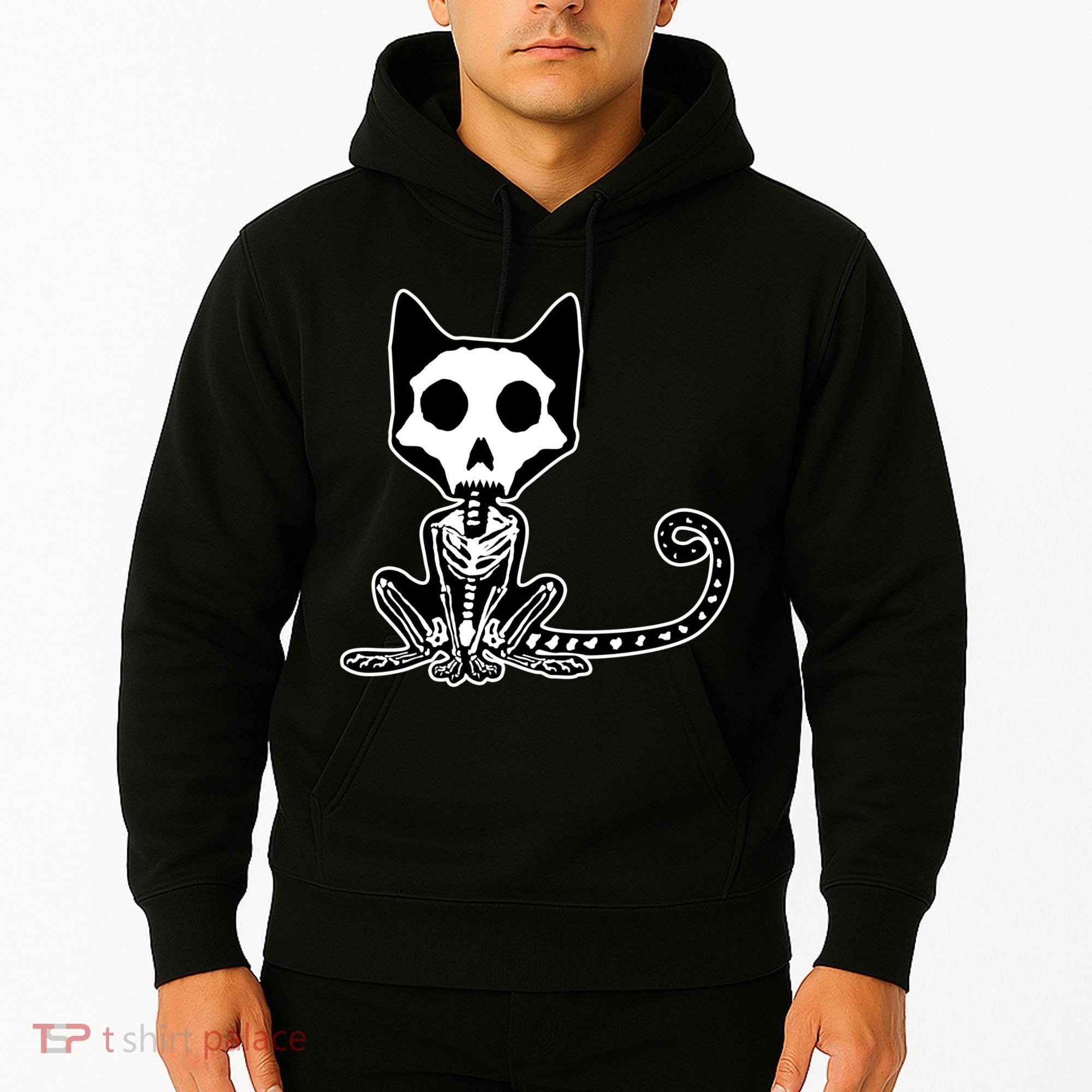 Skeleton X-Ray Cat Day Of The Dead Hoodie