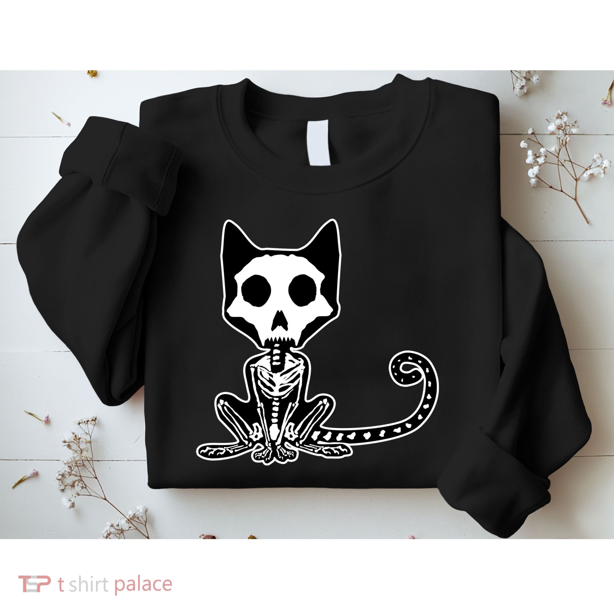 Skeleton X-Ray Cat Day Of The Dead Sweatshirt