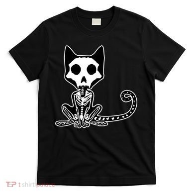 Skeleton X-Ray Cat Day Of The Dead T-Shirt