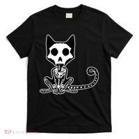 Skeleton X-Ray Cat Day Of The Dead T-Shirt thumb 0