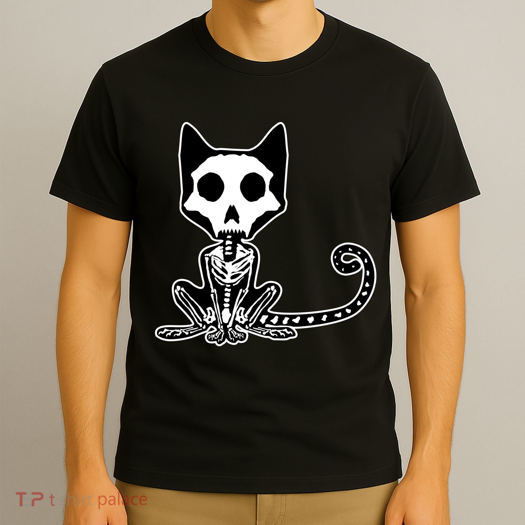 Skeleton X-Ray Cat Day Of The Dead T-Shirt