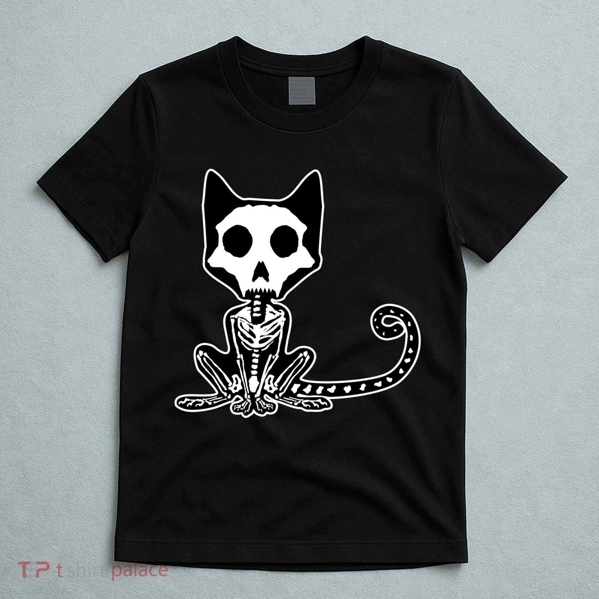 Skeleton X-Ray Cat Day Of The Dead T-Shirt