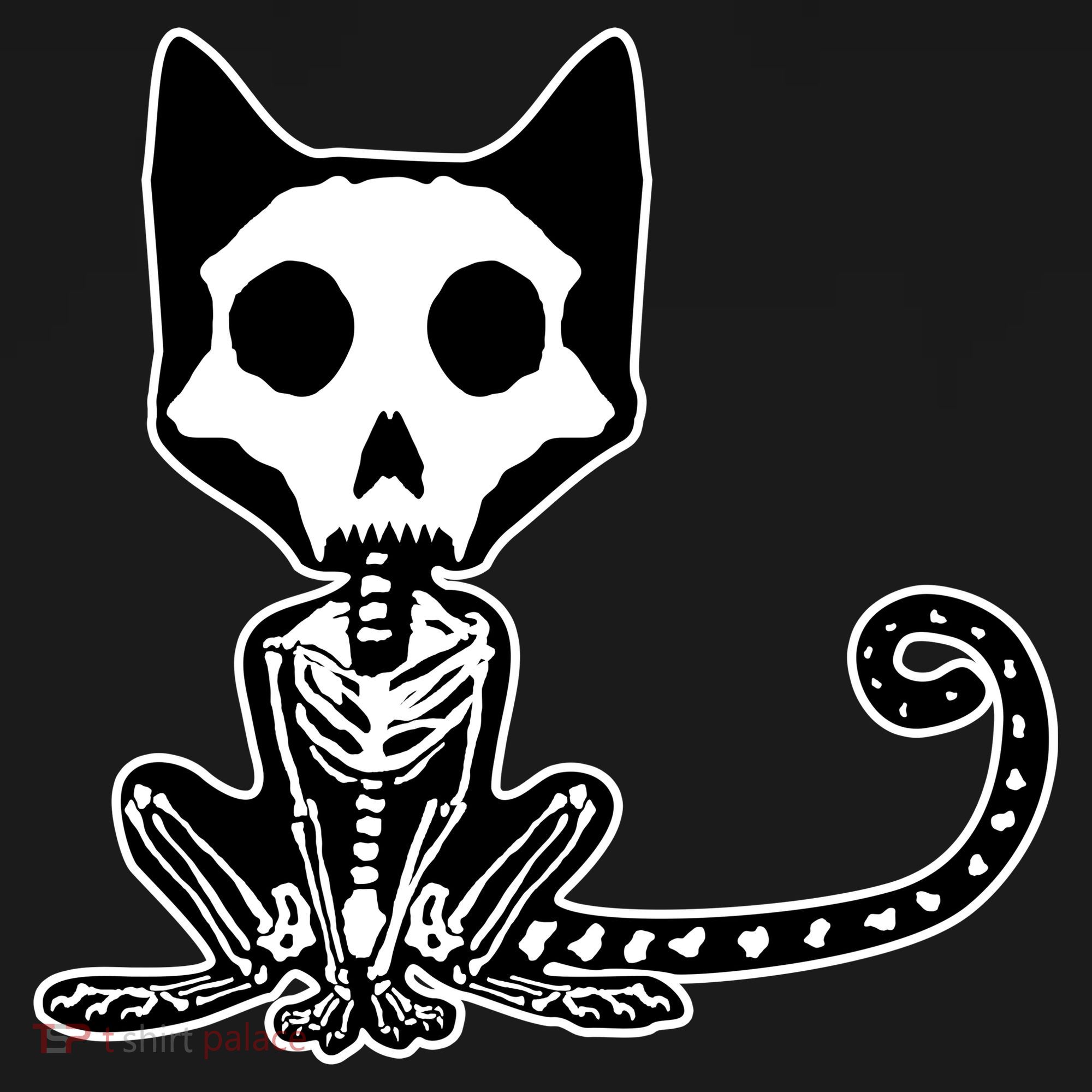 Skeleton X-Ray Cat Day Of The Dead Women's Hoodie