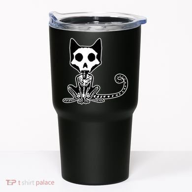 Skeleton X-Ray Cat Day Of The Dead Tumbler