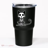 Skeleton X-Ray Cat Day Of The Dead Tumbler thumb 0