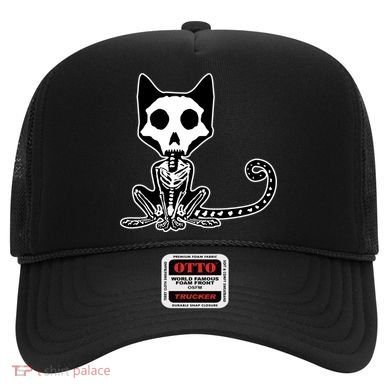 Skeleton X-Ray Cat Day Of The Dead Hat
