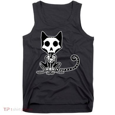 Skeleton X-Ray Cat Day Of The Dead Tank Top