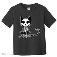 Skeleton X-Ray Cat Day Of The Dead Toddler T-Shirt thumb 0