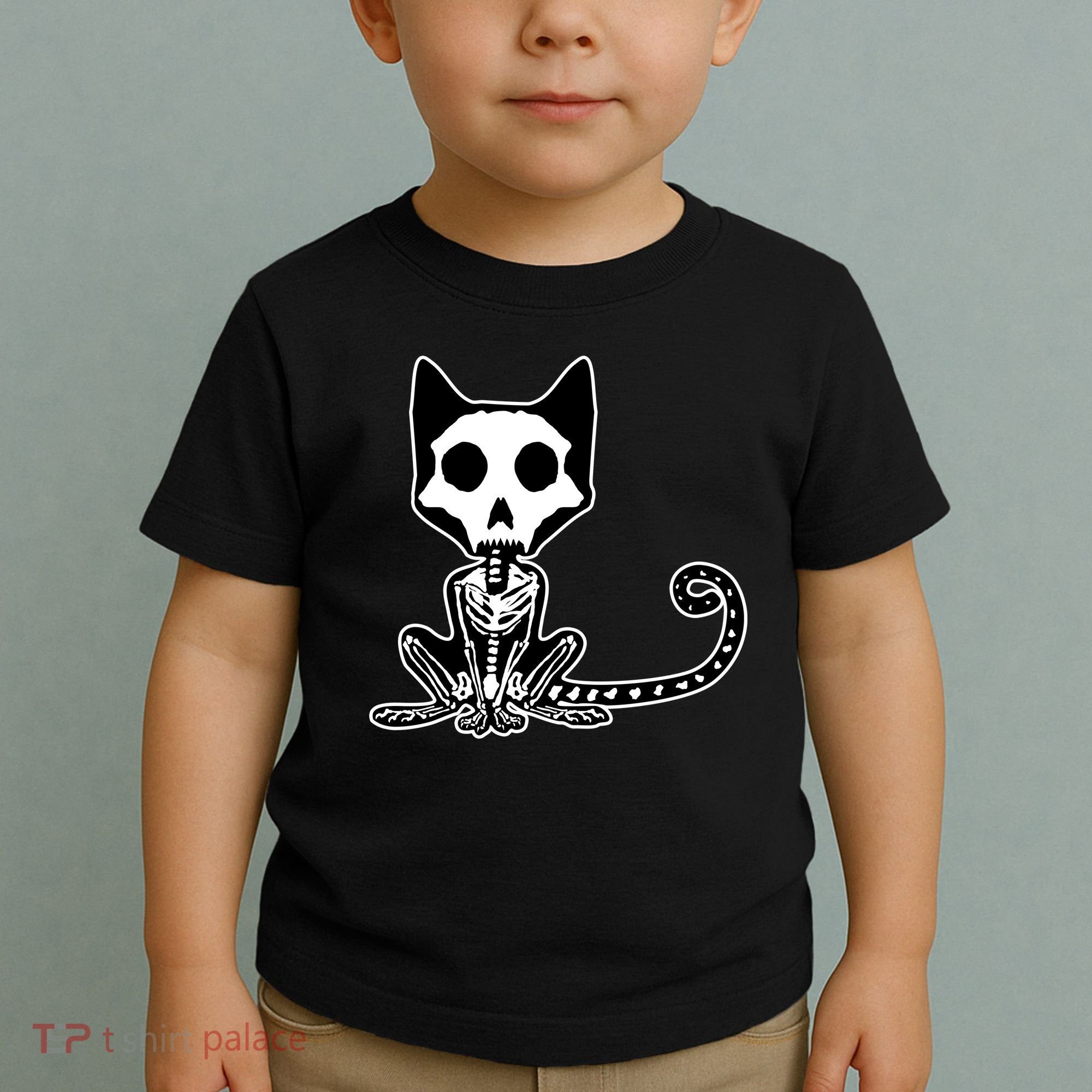 Skeleton X-Ray Cat Day Of The Dead Toddler T-Shirt