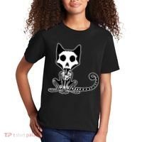 Skeleton X-Ray Cat Day Of The Dead Kids T-Shirt thumb 2