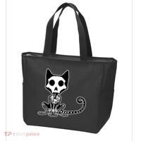 Skeleton X-Ray Cat Day Of The Dead Tote Bag thumb 3