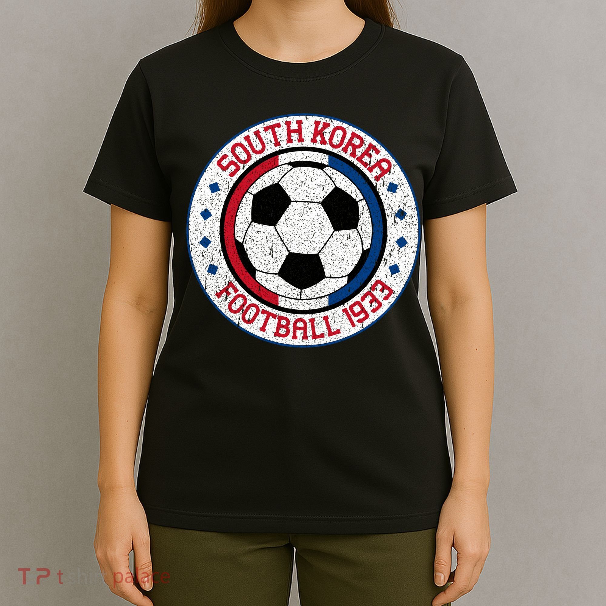 South Korea Football 1933 Vintage Soccer T-Shirt