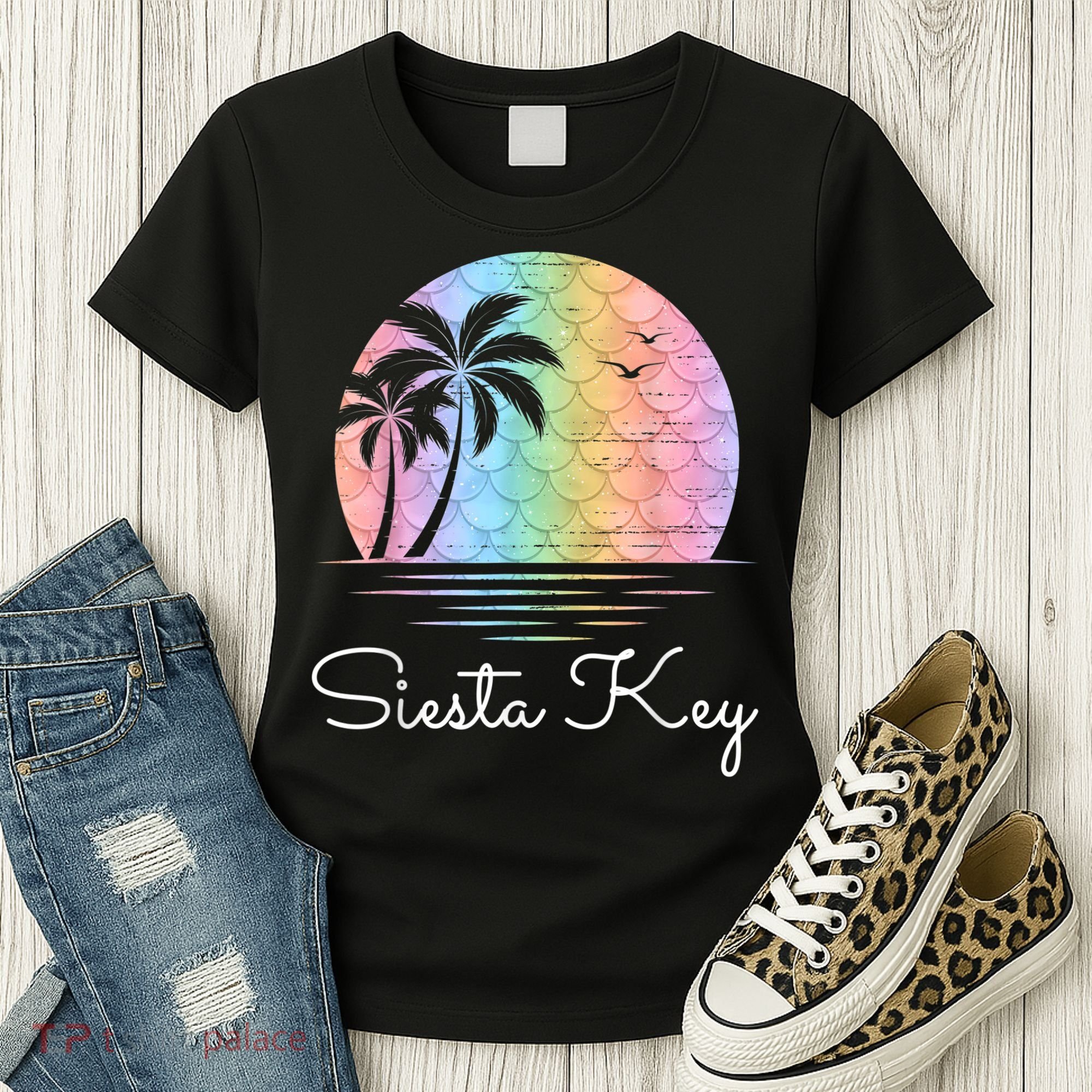 Siesta Key Florida Vacation Beach Island Family Group Women's T-Shirt