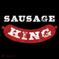 Sausage King Funny Distressed BBQ Sweatshirt thumb 3