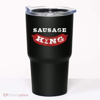 Sausage King Funny Distressed BBQ Tumbler