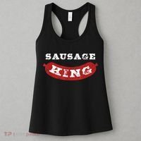 Sausage King Funny Distressed BBQ Women's Tank Top thumb 3