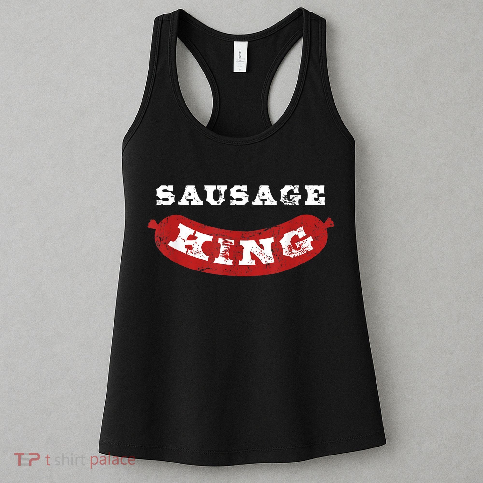Sausage King Funny Distressed BBQ Women's Tank Top