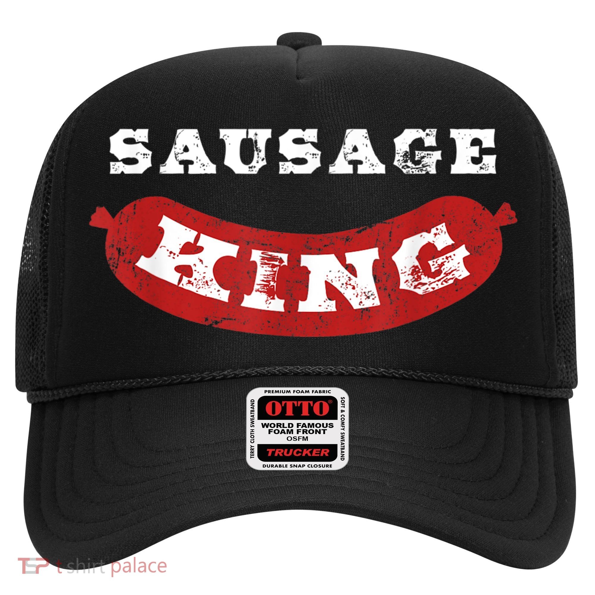 Sausage King Funny Distressed BBQ Hat